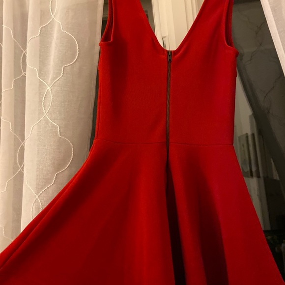 Lulus Fit and Flare Red Dress - Picture 4 of 5